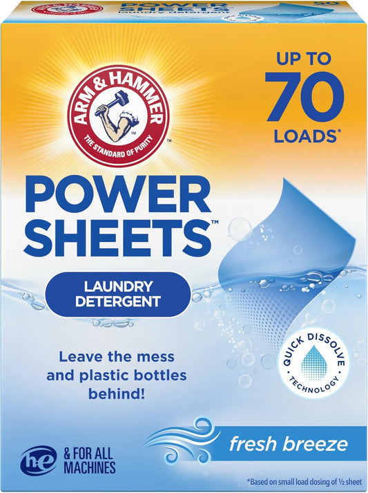 ARM-&-HAMMER-Power-Sheets-Laundry-Detergent,-Fresh-Breeze-35-3597