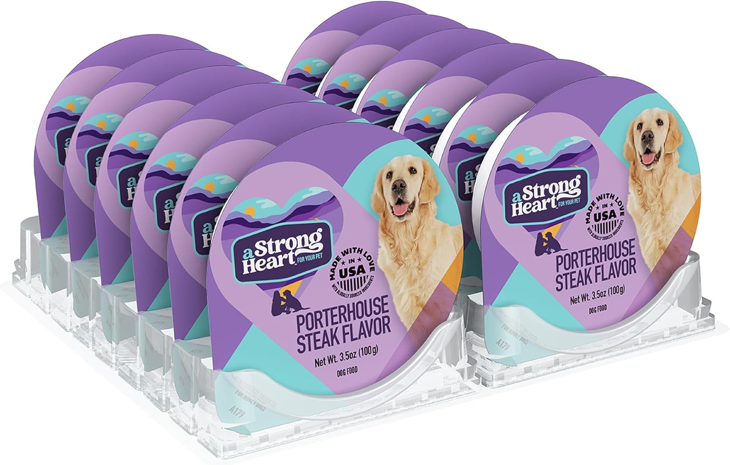 A-Strong-Heart-Wet-Dog-Food-Cups,-Porterhouse-Steak-Flavor---3.5-oz-2009