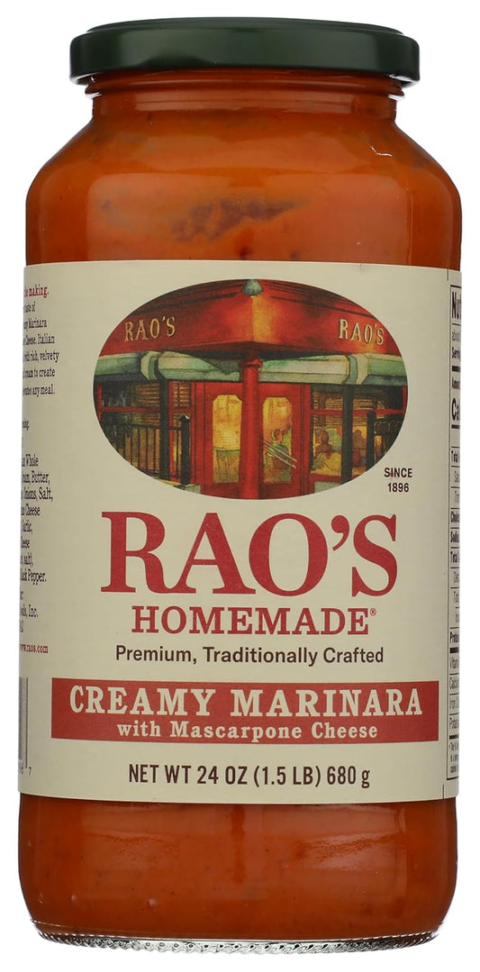Rao's-Homemade-Creamy-Marinara-Sauce-with-Mascarpone,-24-oz,-Tomato-Sauce,-All-1984