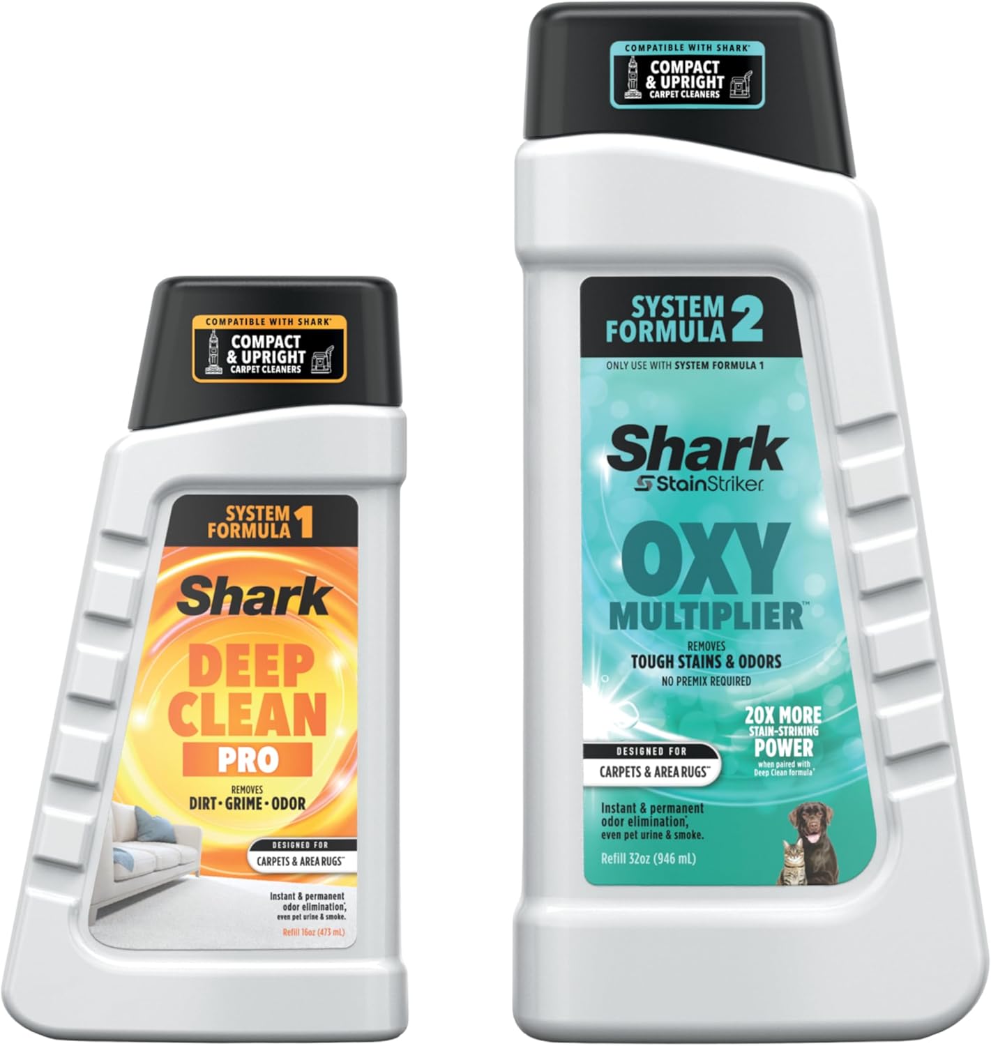 Shark-StainStriker-Cleaning-Solution-Bundle-for-Portable-Cleaners,-Carpet-and-Area-Rug-Formula,-Instantly-Eliminates-1813