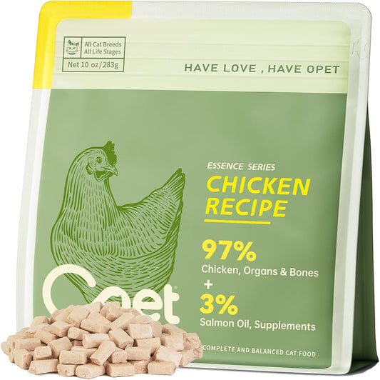 OPET-Freeze-Dried-Cat-Food,-Chicken-&-Salmon-Oil-Recipe,-Complete-Balanced-or-Premium,392