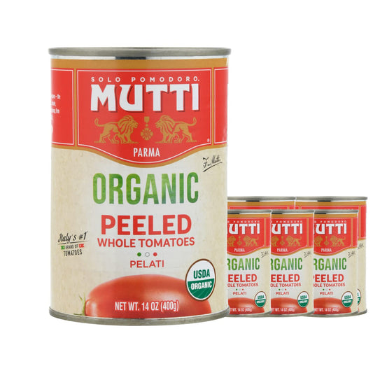 Mutti-Tomates-orgánicos-enteros-pelados-(Pelati),-14-onzas,-paquete-684