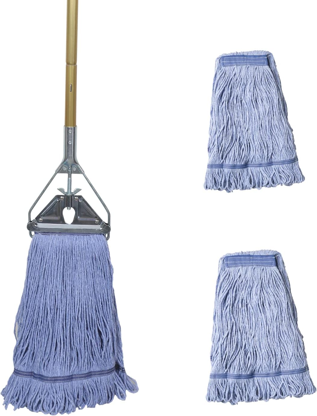 Heavy-Duty-Commercial-Industrial-Mop-,58"-Looped-End-String-Wet-Cotton-3018