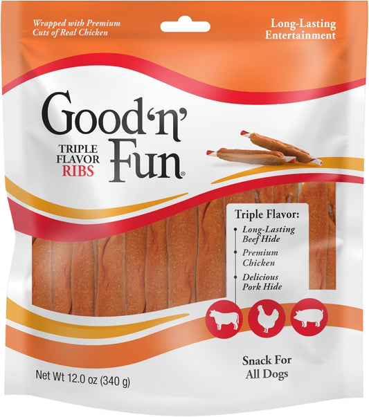 Good-‘n’-Fun-Triple-Flavor-Ribs-Chews-for-All-Dogs,-12-Treat-2844