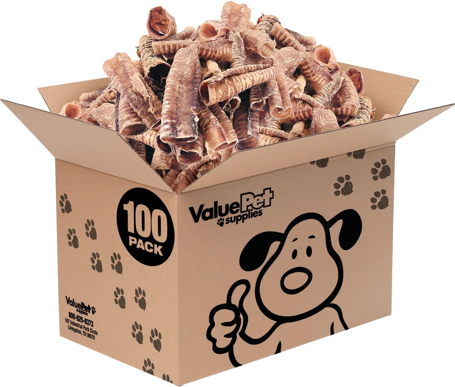 Beef-Trachea,-Premium-45813-Inch,-100-Count-Bulk-1482