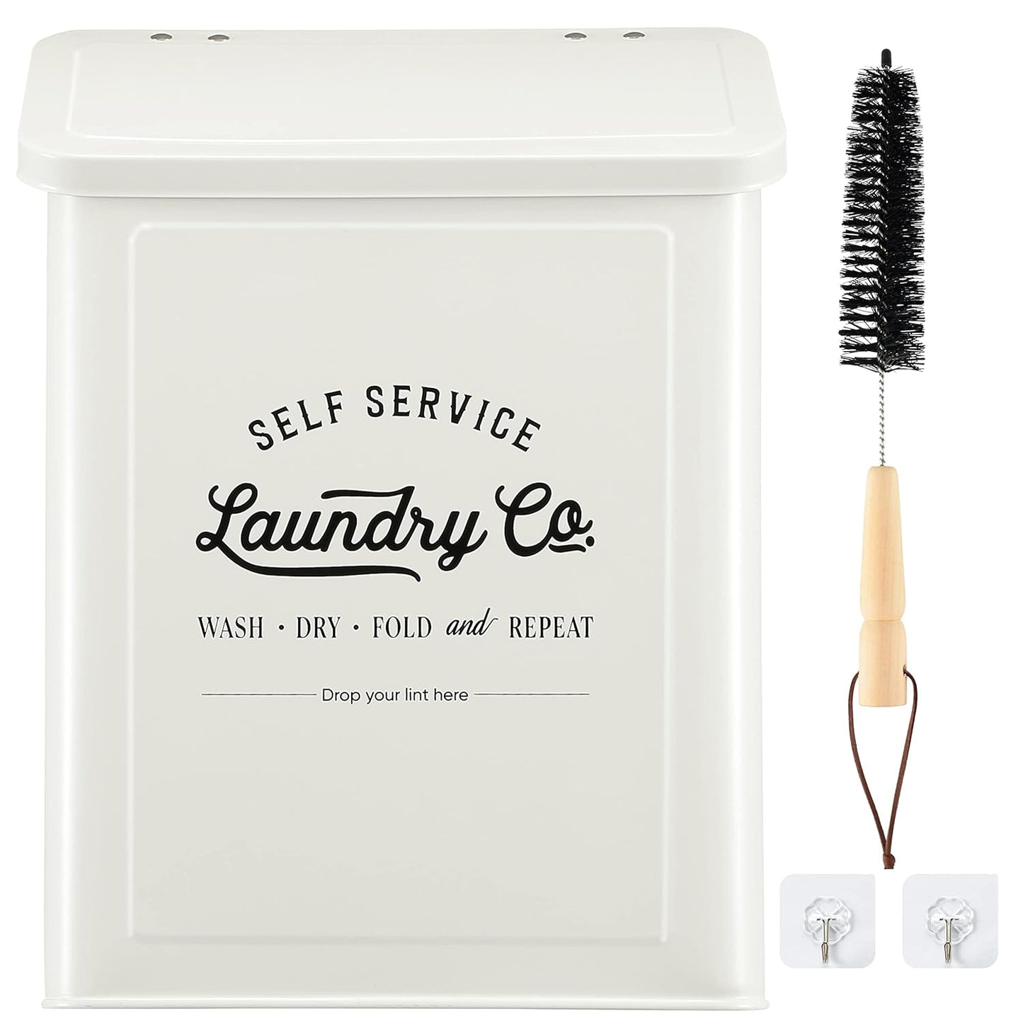 Magnetic-Lint-Bin-for-Laundry-Room,-Metal-Trash-Can-with-3481