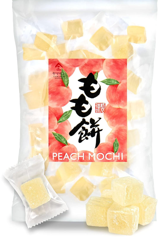 Japanese-Mochi-Candy-Individually-Wrapped,-Momo-White-Peach-1051