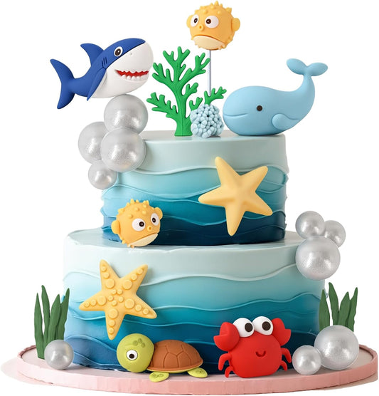 Under-the-Sea-Cake-Decorations-Sea-Ocean-Cake-Toppers-with-Shark-Whale-Pufferfish-Topper-1054