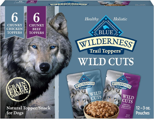 Blue-Buffalo-Wilderness-Trail-Toppers-Wild-Cuts-Wet-Dog-Food-Variety-Pack,-High-Protein-2525