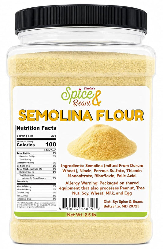 Semolina-Flour-2.5-lbs-|-Premium-Durum-Wheat-Flour-for-Homemade-Pasta,-219