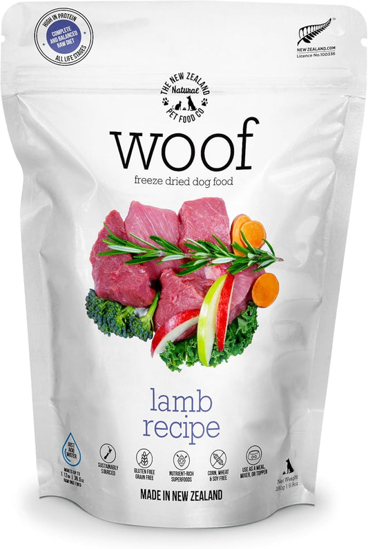 WOOF-Lamb-Freeze-Dried-Raw-Dog-Food,-Mixer,-or-Topper,-or-Treat---998