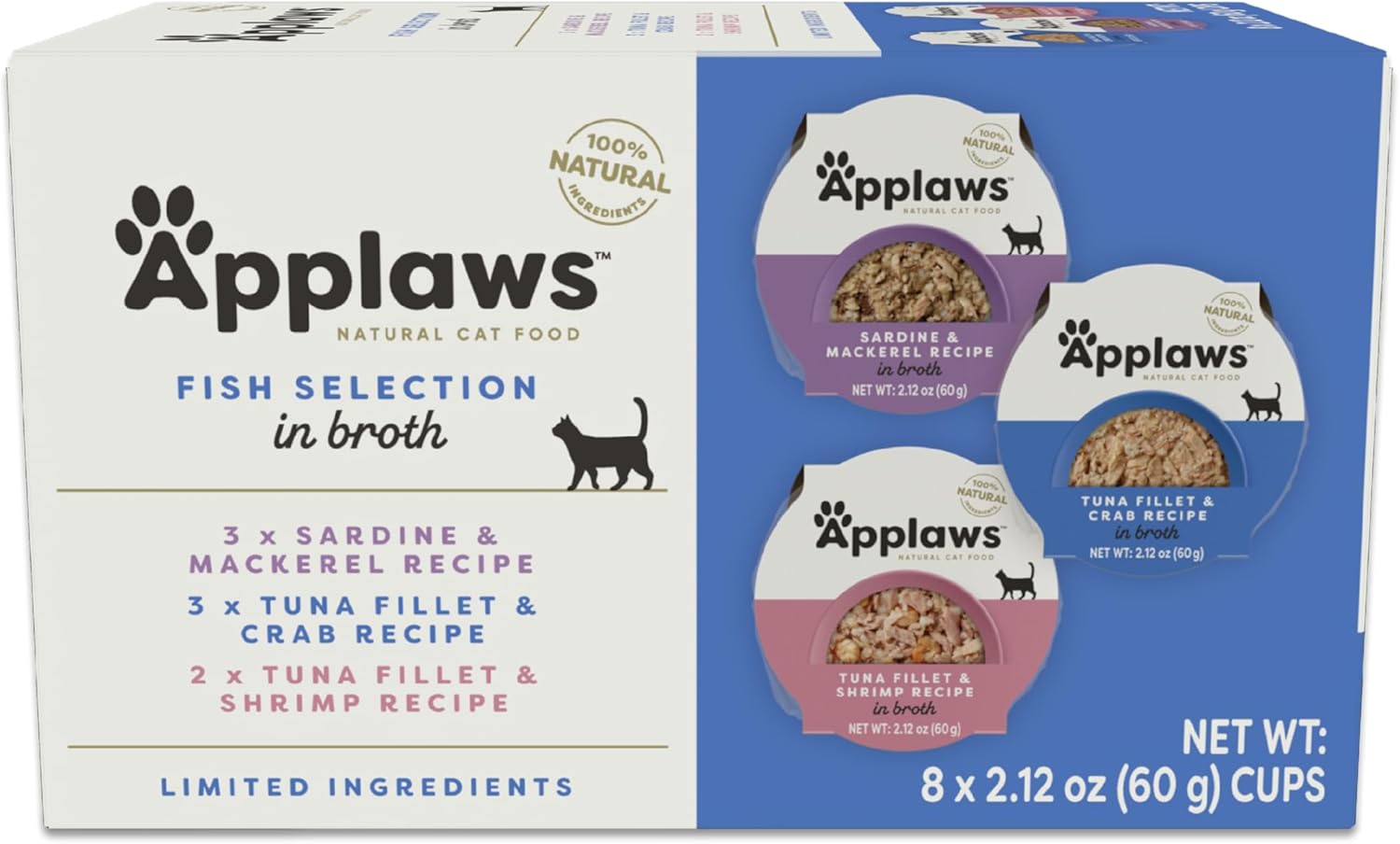 Applaws-Natural-Wet-Cat-Food,-8-Count,-Limited-2153