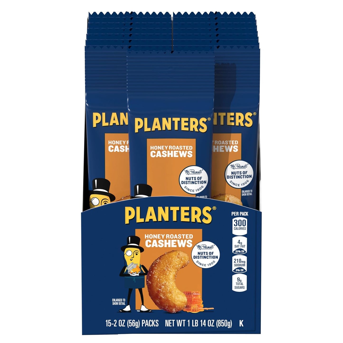 PLANTERS-Deluxe-Honey-Roasted-Cashews,-Plant-Based-Protein,-2-Oz-(15--Ct)-|-Roasted-Flavored-373