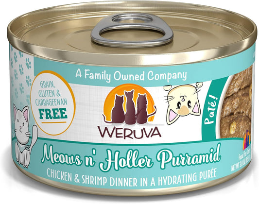 Weruva-Wet-Cat-Food,-Meows-n-Holler-PurrAmid-with-Chicken-and-Shrimp-Pate,-682