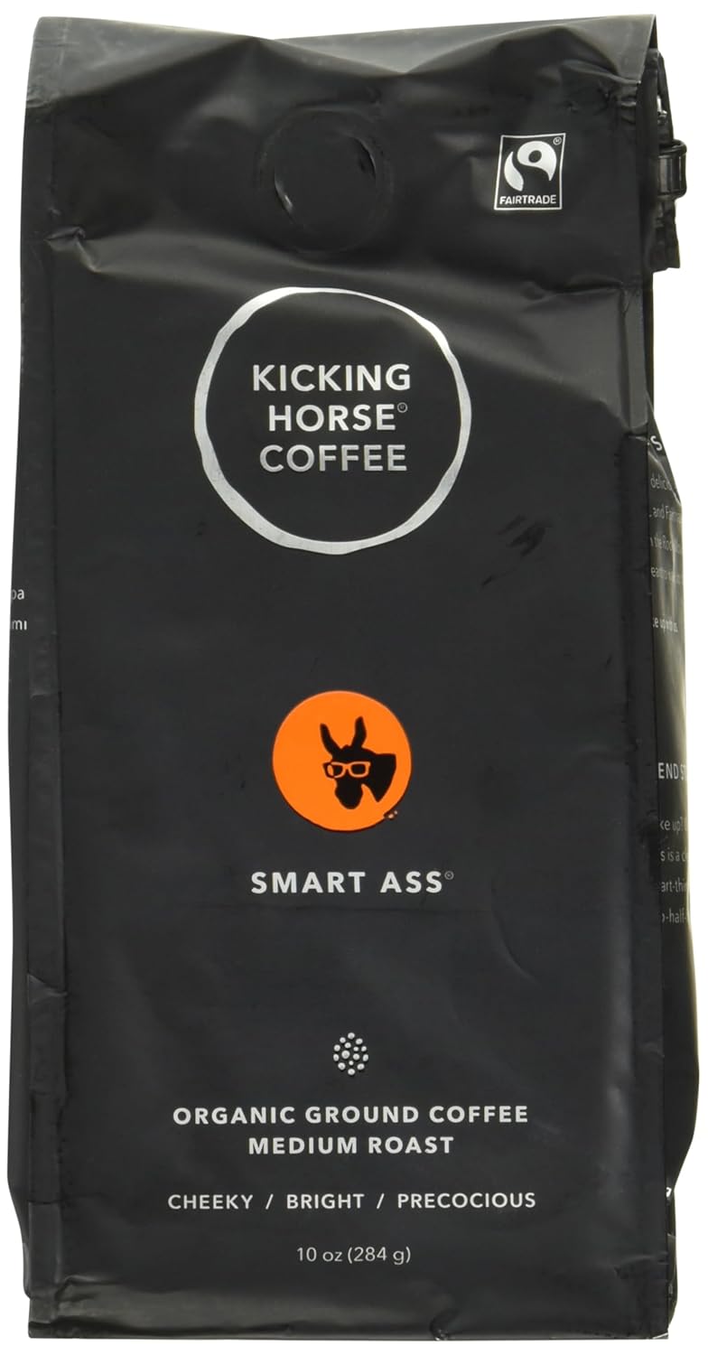 Kicking-Horse-Café,-Smart-Ass,-tostado-medio,-molido,-orgánico-certificado,-comercio-café1743