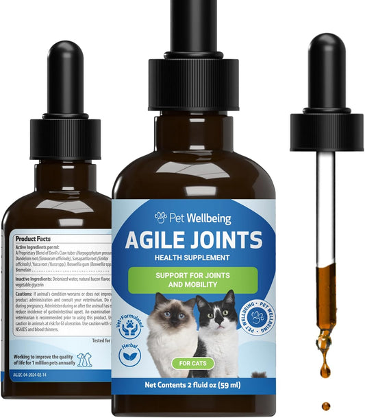 Pet-Wellbeing-Agile-Joints-for-Cats---Hip-and-Joint-Comfort,-2-oz-411