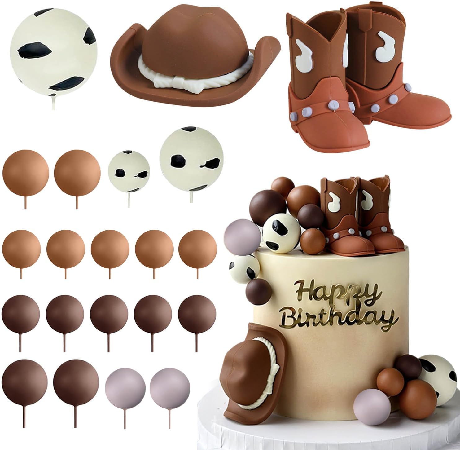 Cowboy-Cake-Topper-Cowboy-Hat-and-Boot-Cake-Decorations-Cowboy-Cowgirl-Birthday-Shower-Western-455
