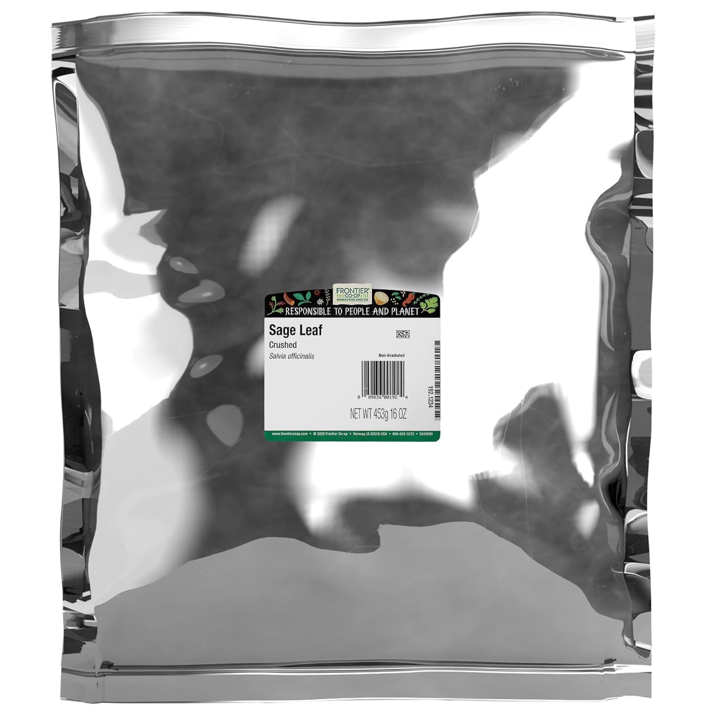 Frontier-Co-op-Sage-Leaf,-Crushed,-Kosher-|-1-lb.-Bulk-Bag-|-806