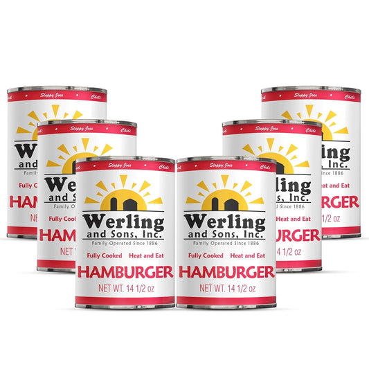Werling-Meats-Canned-Hamburger-14.5-Oz-–-Fully-Cooked-Ground-Beef,-Heat-&-58