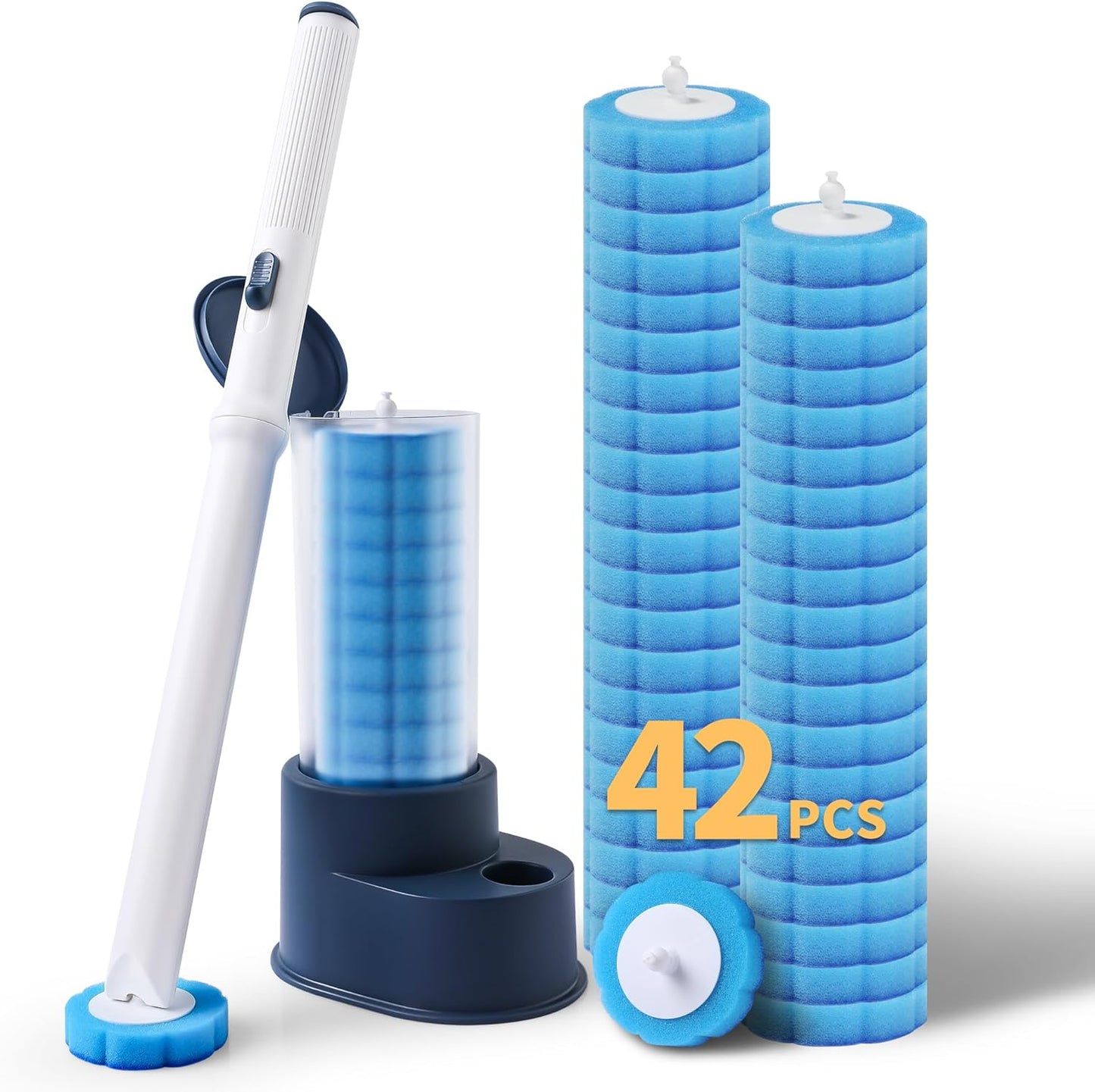 BOOMJOY-Disposable-Toilet-Brush-with-42-Refills,-Toilet-Bowl-Cleaner-1352