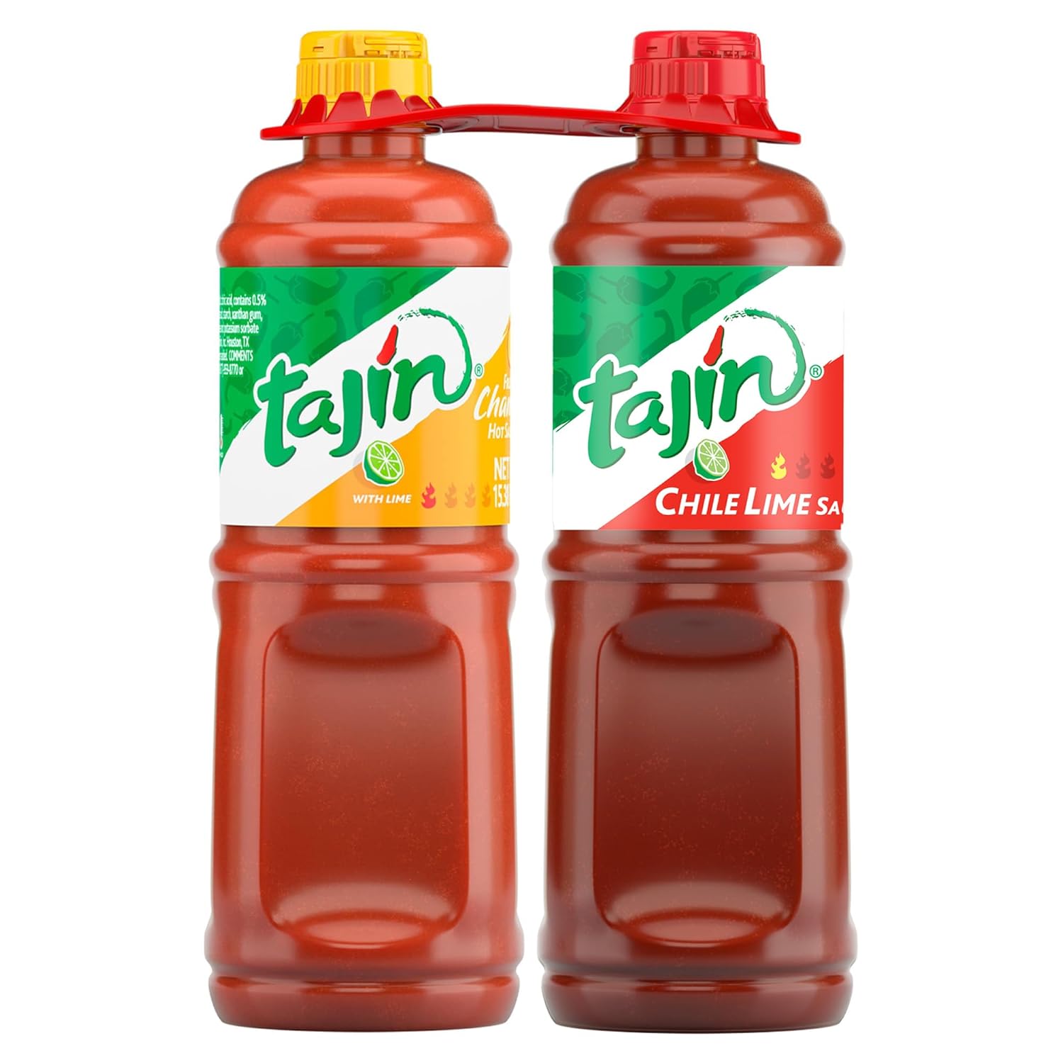 Tajin-Fruity-Chamoy-Sauce-15.38oz-and-Chile-Lime-Sauce-15.38oz-Bundle-(Pack-2002