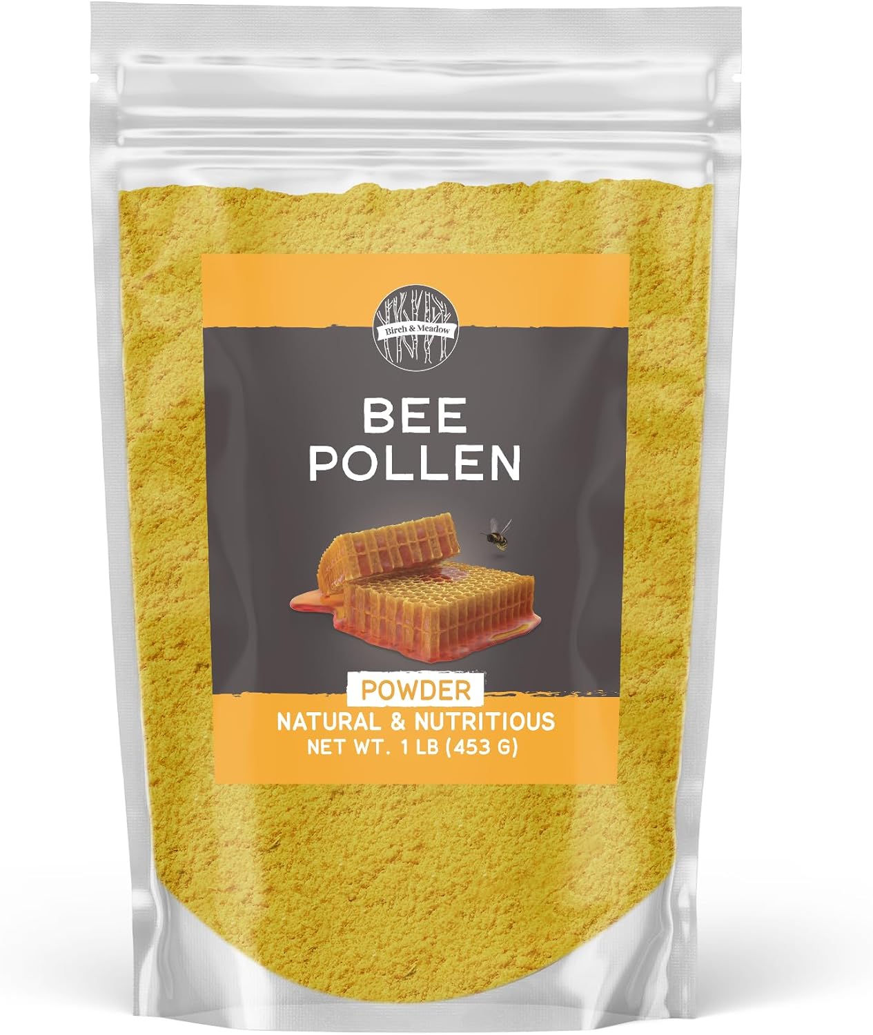 BIRCH-&-MEADOW-Bee-Pollen-Powder,-1-lb,-Natural-&-Nutritious,-Slightly-Taste,-&-1044