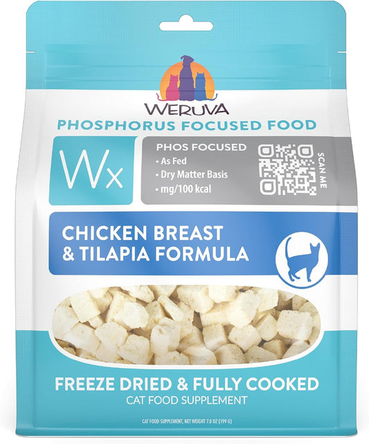 Weruva-Wx-Phos-Focused-Freeze-Dried,-Chicken-Breast-&-Tilapia-Formula,-Bag----980