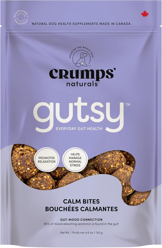 CRUMPS-NATURALS-Gutsy-Calm-Bites-4.6oz/130g,-Dog-Treats,-Supplements-189