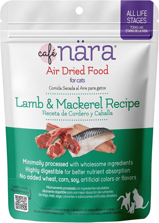 Cafe-Nara-Air-Dried-Cat-Food,-Lamb-&-Mackerel-Recipe,-0.9-Real-Meat,-292