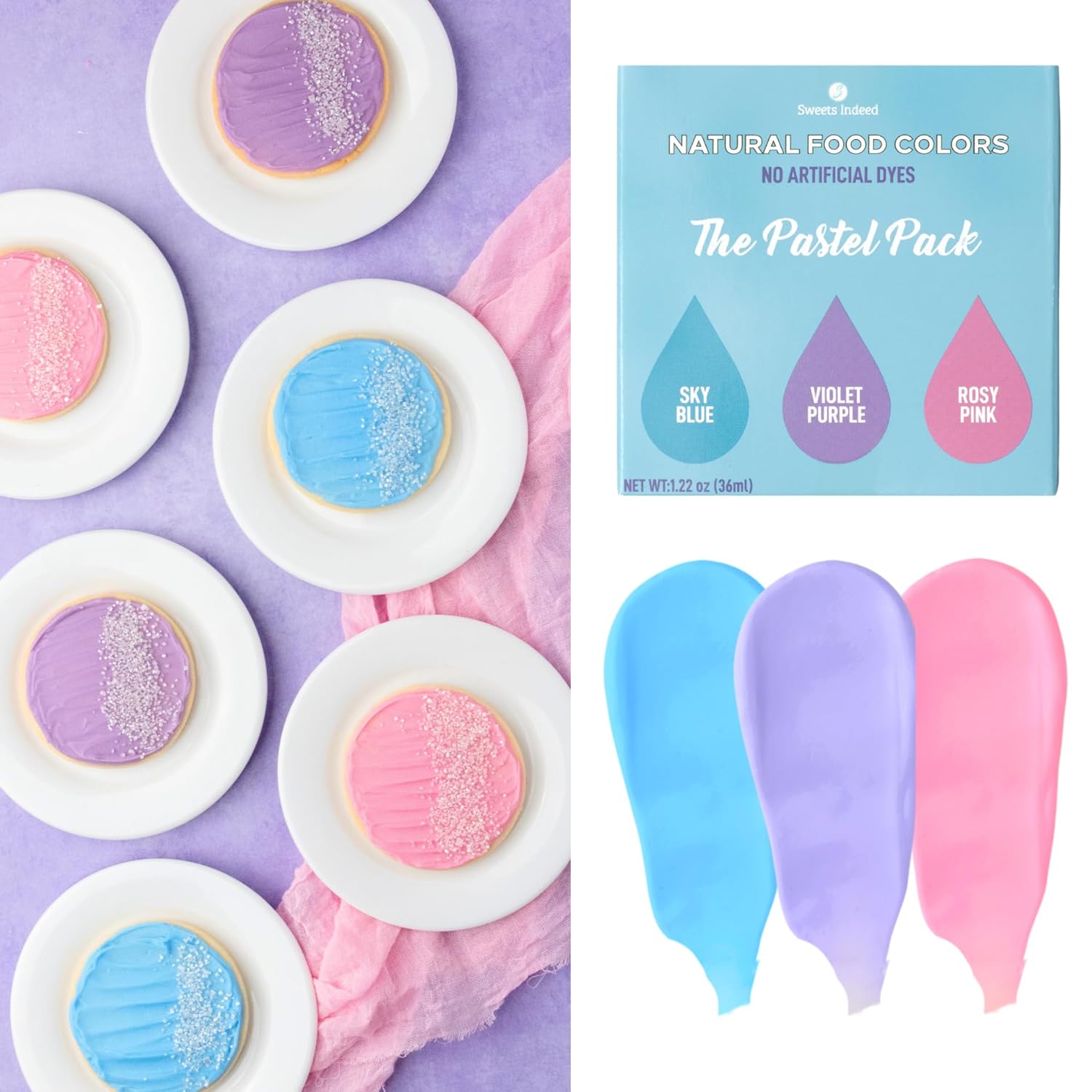 Dye-Free-Food-Coloring-Set-–-3-Bottles-(Blue,-Purple-&-Pink)-fl-|-2096