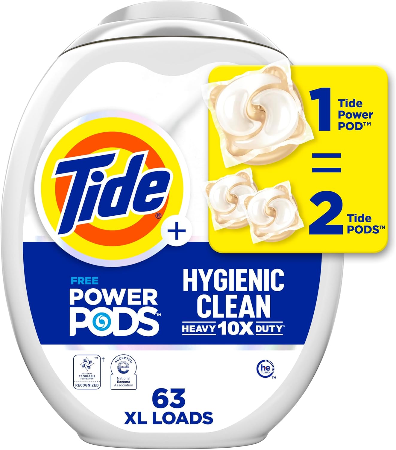 Tide-Hygienic-Clean-Heavy-Duty-10x-Free-Power-PODS-Laundry-Detergent,-63-849