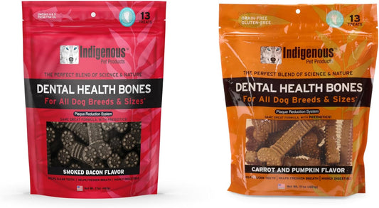 Indigenous-Grain-Free-Dental-Health-Bones-2-Flavor-Variety-Bundle:-Smoked-&-115