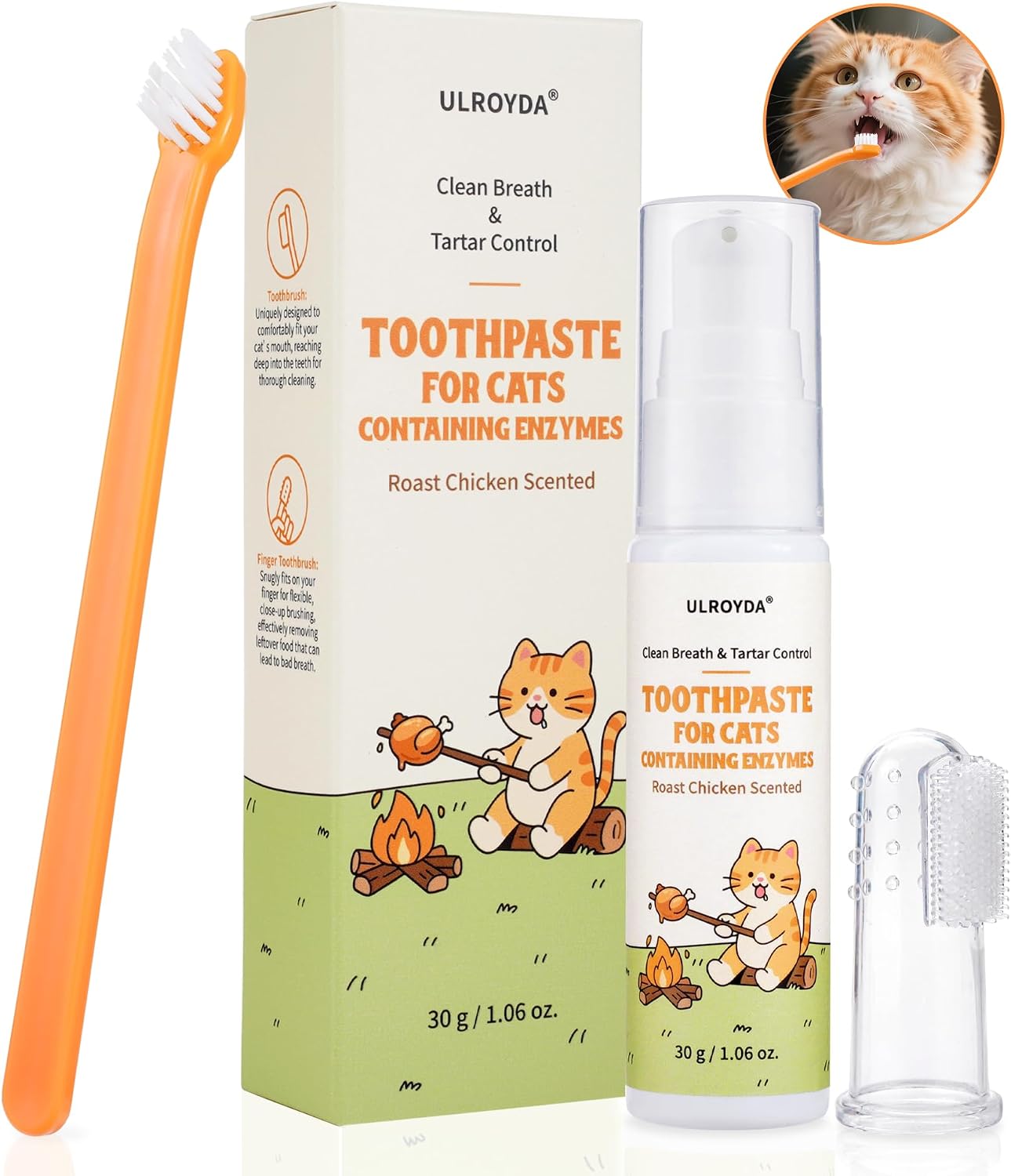 Enzymatic-Cat-Toothpaste-Kit-–-Roast-Chicken-Flavor-Dental-Care-for-Cats-&-1055