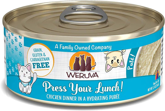 Weruva-Wet-Cat-Food,-Press-Your-Lunch-with-Chicken-Pate,-5.oz-Can,-Pack-1398