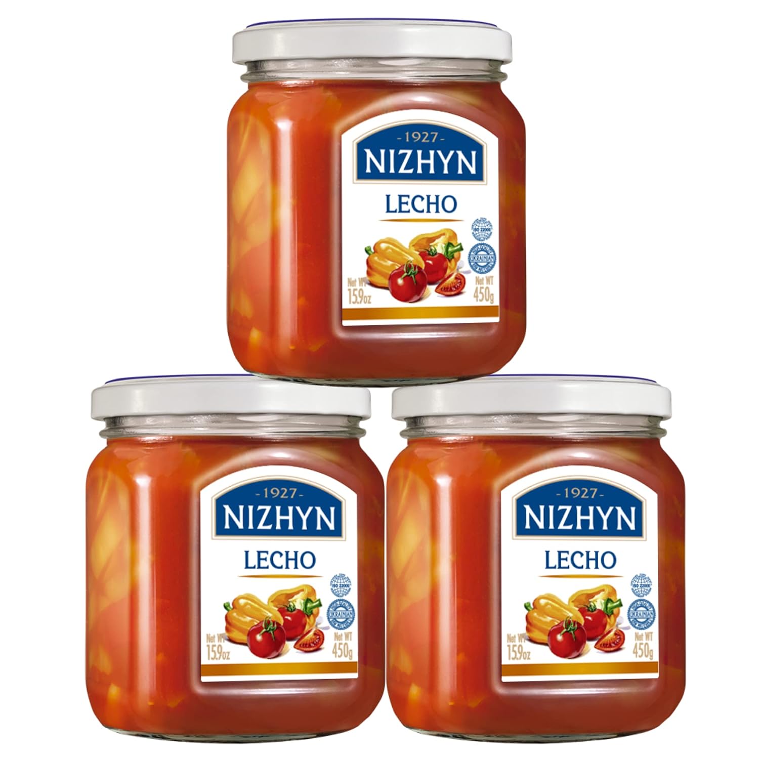 NEZHIN-Pepper-in-tomato,-Lecho-450g,-No-Preservatives-Added,-Made-from-Ukraine,-142