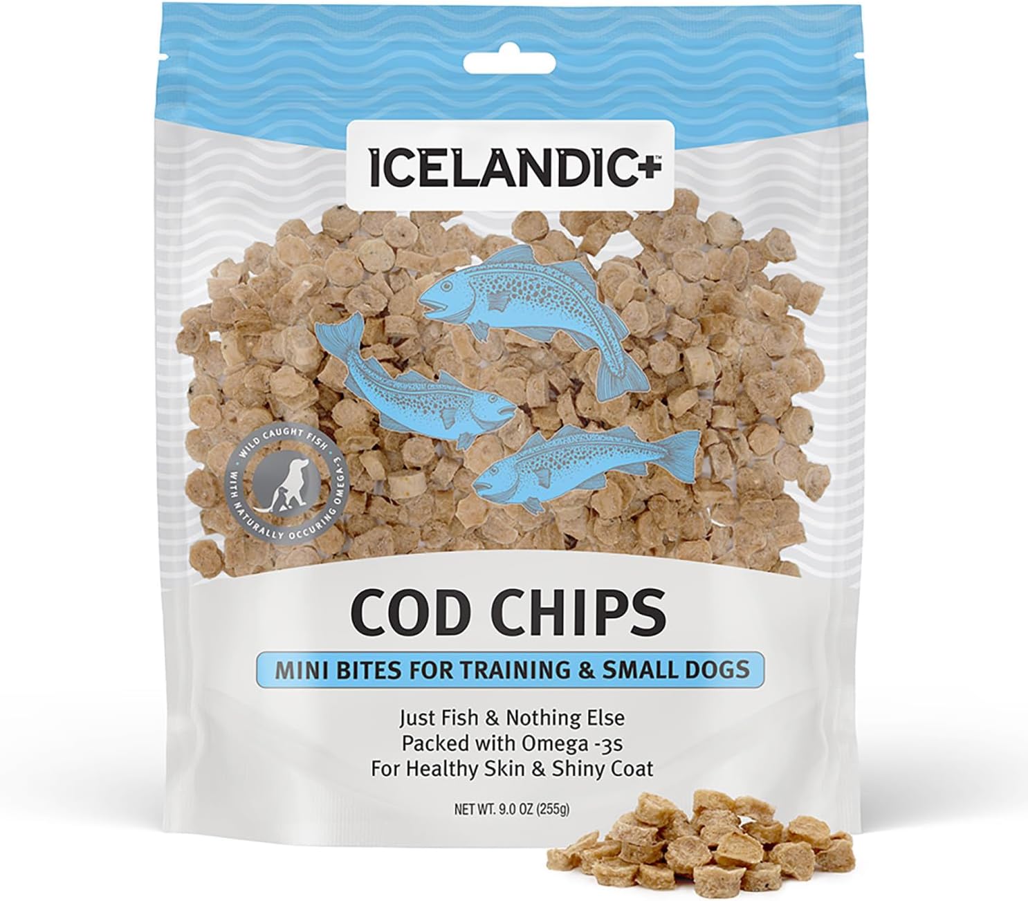 Mini-Fish-Chips:-Cod-9oz---Dog-Treats,-1798