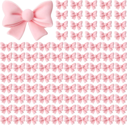 100-Pcs-Pink-Bowknot-Cupcake-Toppers-Glitter-Pink-Bow-Cake-Picks-Bridal-Wedding-Cupcake-1161