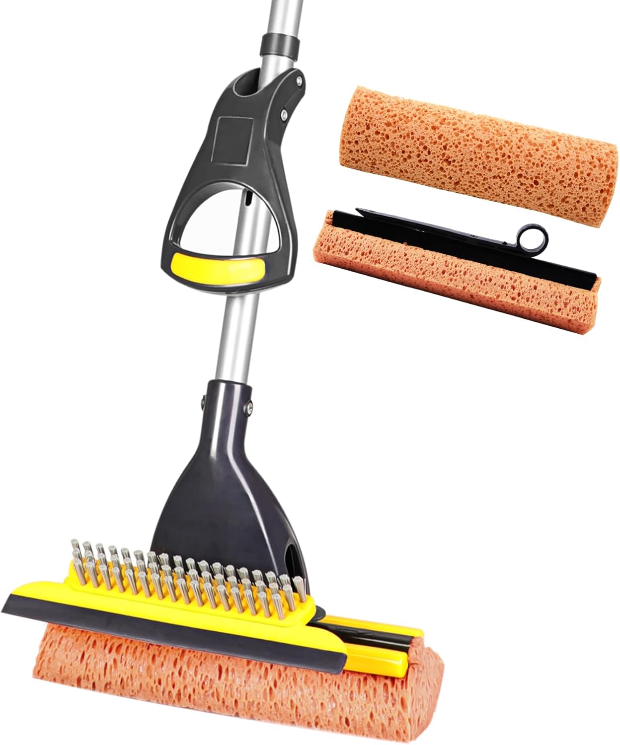 Yocada-Sponge-Mop-Home-Commercial-Use-Tile-Floor-Bathroom-Garage-Cleaning-Total-2-Sponge-Heads-1416
