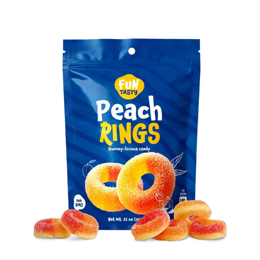 Funtasty-Peach-Rings-Gummy-Candy,-11-Ounce-Bag---517