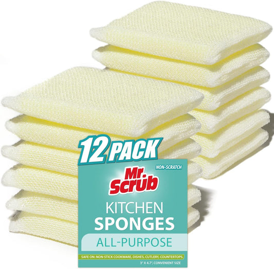 Mr.-Scrub-All-Purpose-Sponges,-Non-Scratch,-for-Washing-and-Cleaning-Dishes,-Premium-Scrub-and-Scrubbers,-1860