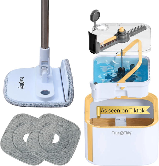 True-&-Tidy®-TrueClean-Spin-Mop-2-w/Detachable-Inner-Bucket,-1116