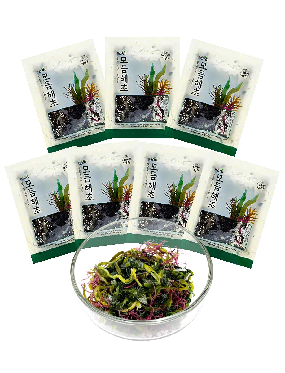 Korean-Assorted-Seaweed-Salad-8g-*-7-Packs---Seaweed-Salad-Mix-??---260