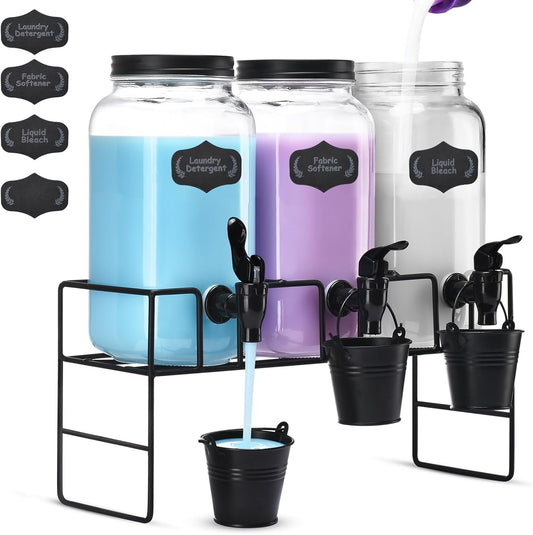 Liquid-Laundry-Detergent-Dispenser,-Three-2.2L-Laundry-Detergent-Dispenser-Glass-2443