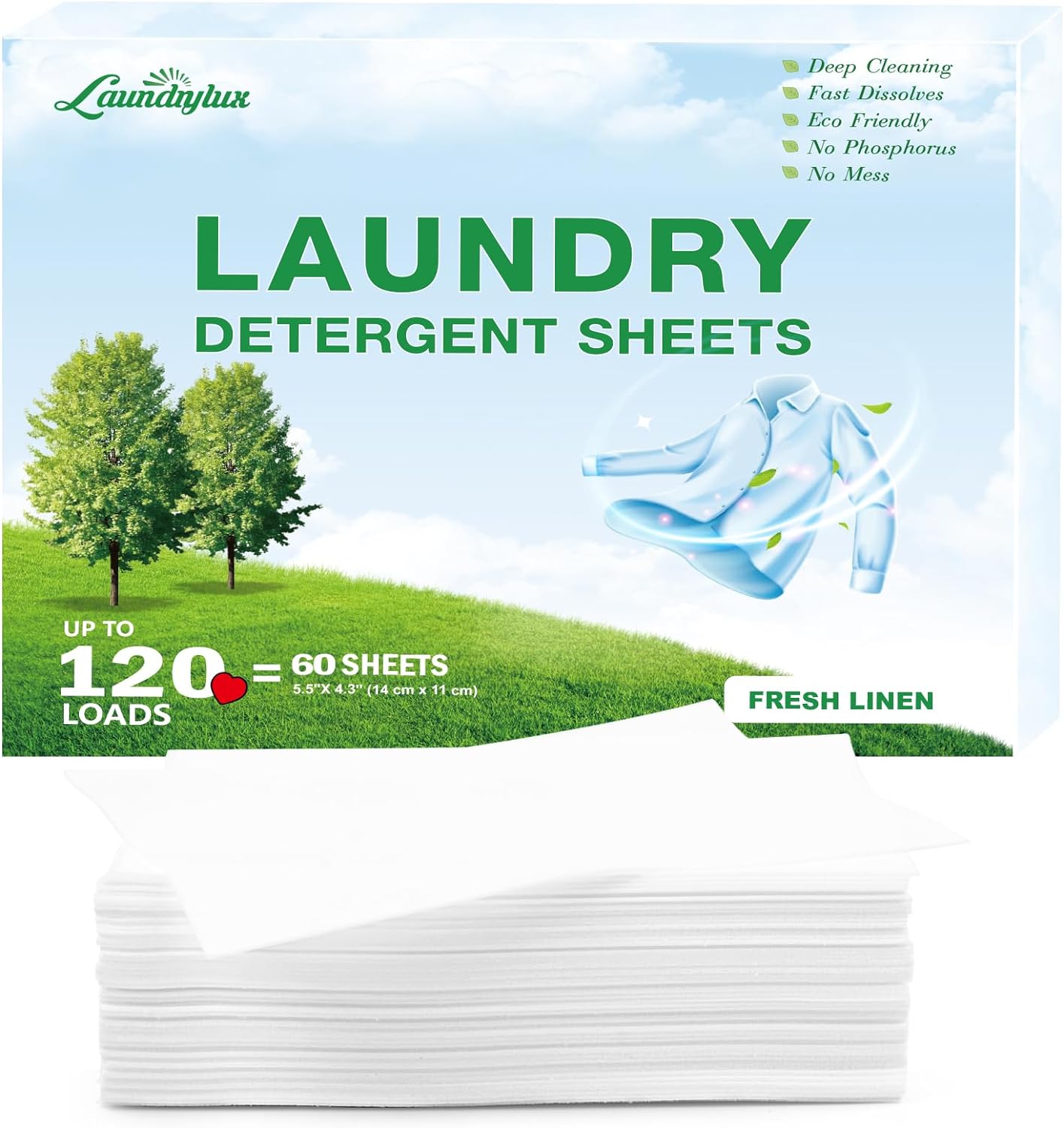 Laundry-Detergent-Sheet,-Eco-Friendly-&-Hypoallergenic-Wash-Strips,-Natural-Ingredients,-3317