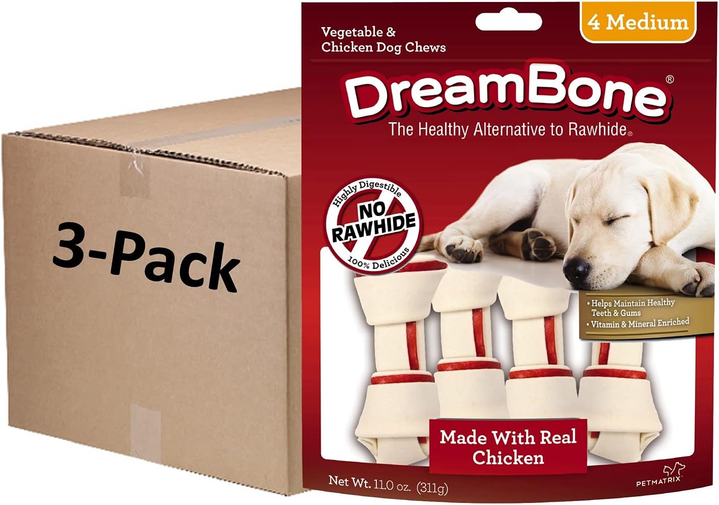 Vegetable-&-Chicken-Dog-Chews,-Rawhide-Free,-Medium,-1292