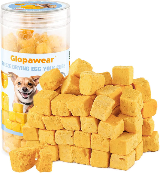 Freeze-Dried-Egg-Yolk-Cat-&-Dog-Treats,-Single-Ingredient,-Grain-Free,-Skin-338