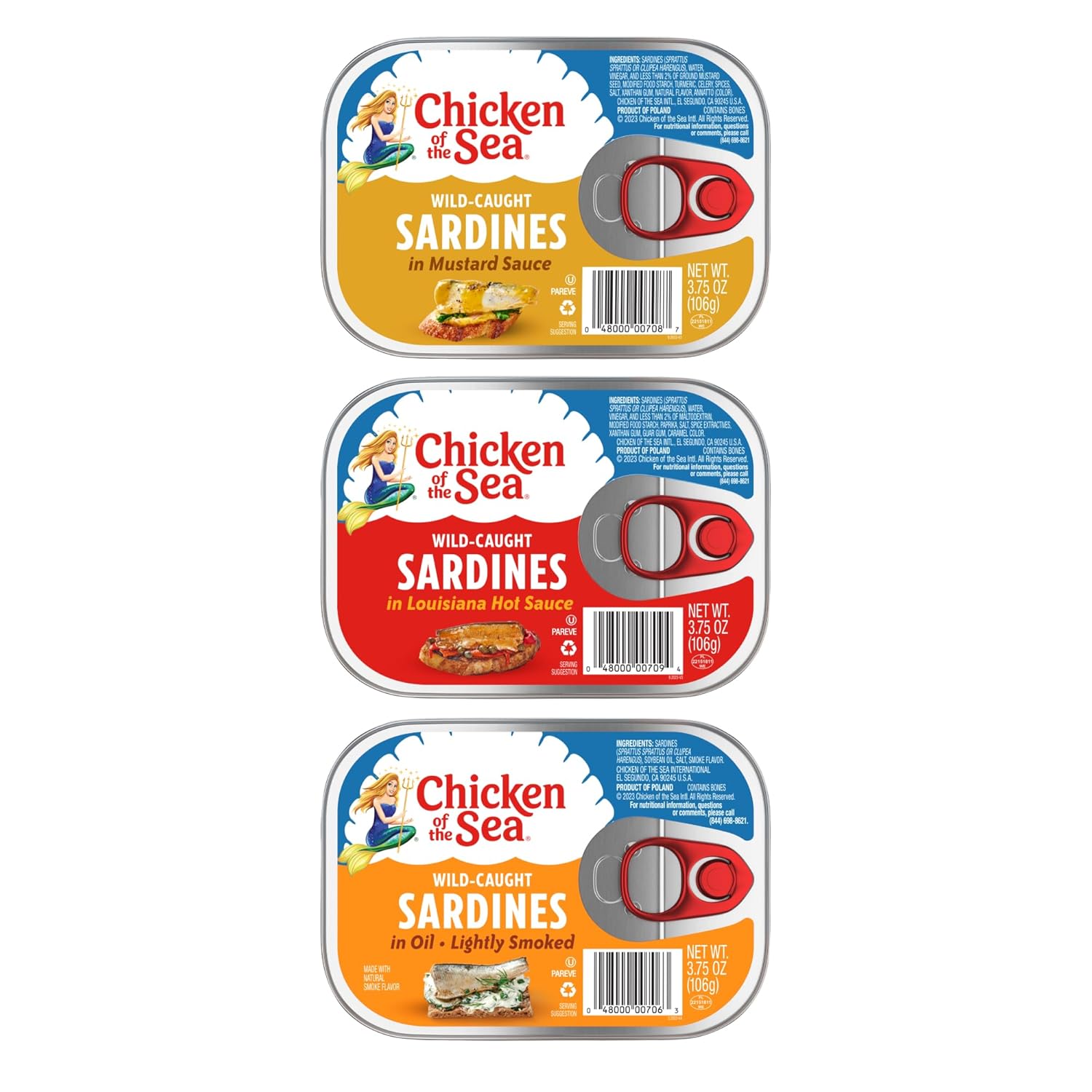 Chicken-of-the-Sea-Wild-Caught-Sardinas,-paquete-variado-de-3-sabores,-de-1280