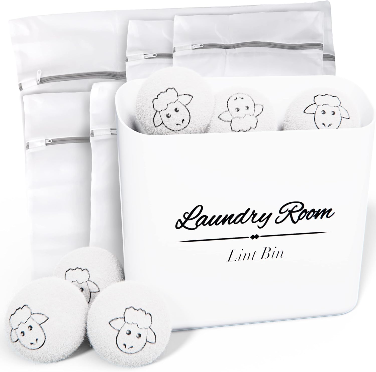 ALBEN-Bundle:-Magnetic-Lint-Bin-for-Laundry-Room,-Wool-Dryer-5