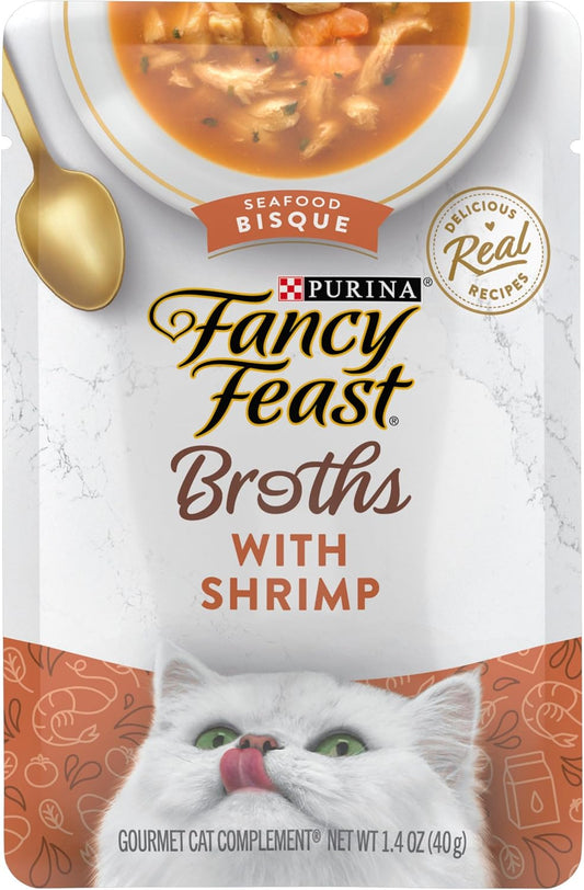 Purina-Fancy-Feast-Lickable-Wet-Cat-Food-Broth-Topper-Seafood-Bisque-Shrimp-(Pack-16)1397