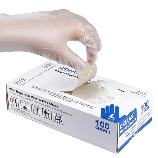 OKIAAS-Disposable-Gloves-M,-Food-Safe-|-Latex-Free-and-Powder-Free-Clear-Vinyl-Gloves-for-Cooking,-1656